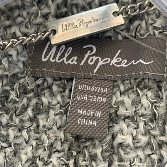 Ulla Popken | Plus  Size Tweed Button Front Pocket 3/4 Coat - Picture 7 of 10